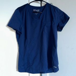 Greys Navy scrub top
